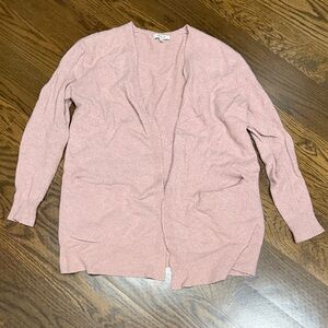Madewell Blush Pink Open-Front Cardigan